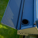 Serre de jardin 5m² anthracite en verre trempé Compact New - Juliana