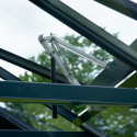 Serre de jardin 6,6m² anthracite en verre trempé Compact - Juliana