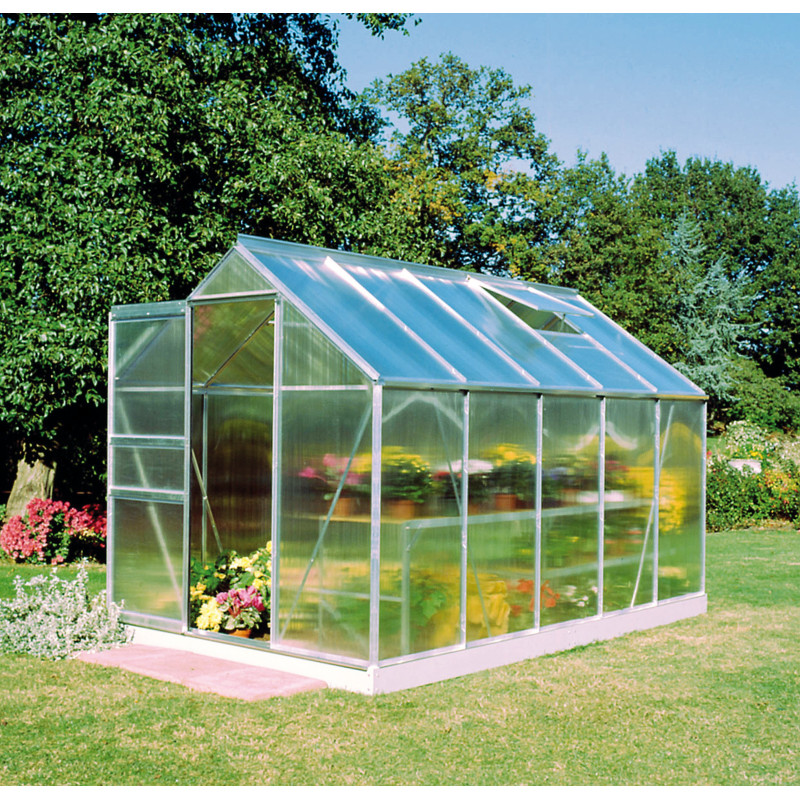 Serre de jardin 6,2m² en polycarbonate 4mm Popular - Halls