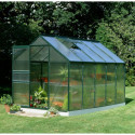 Serre de jardin 6,2m² verte en polycarbonate 4mm Popular - Halls