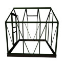 Serre de jardin 3,8 m² verte en verre horticole Popular - Halls