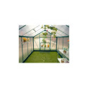 Serre de jardin 9,13m² verte en polycarbonate 4mm + embase Green Protect