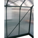 Serre de jardin 9,13m² verte en polycarbonate 4mm + embase Green Protect