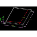 Serre de jardin 9,13m² verte en polycarbonate 4mm + embase Green Protect