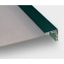 Serre de jardin 13,2m² verte polycarbonate 4mm + embase Green Protect
