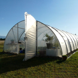 Serre tunnel maraîchère semi professionnelle 54m² double porte - RICHEL