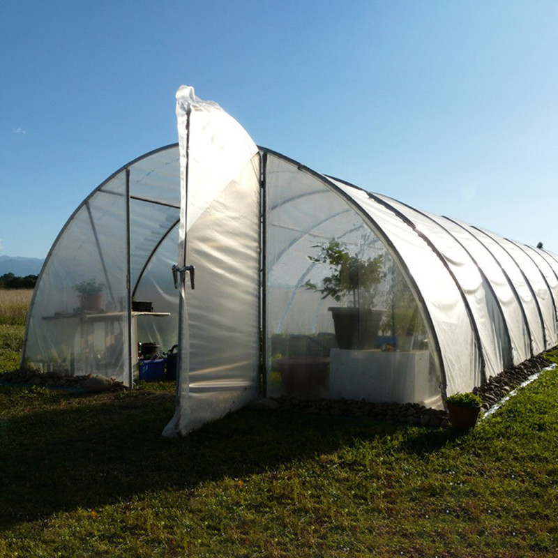 Serre tunnel maraîchère semi professionnelle 54m² double porte - RICHEL