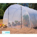 Serre tunnel pieds droits 13,5m² - 3x4,5m - porte pivotante - RICHEL