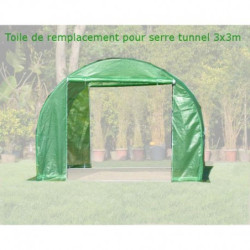 Toile de rechange pour serre tunnel 3x3m 9m² Green Protect