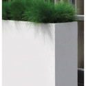 Bac à plantes en fibre de terre 80x30xH.92cm blanc