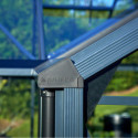 Serre Orangery anthracite en verre trempé 15,1m² Juliana
