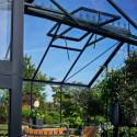 Serre Orangery anthracite en verre trempé 15,1m² Juliana