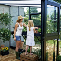 Serre Veranda anthracite et verre trempé 12,9m² Juliana