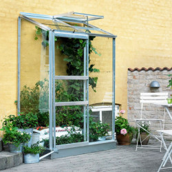 Serre adossée 0,9m² alu et verre horticole Altan Halls