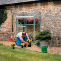 Serre adossée 0,9m² alu et verre horticole Altan Halls