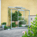 Serre adossée 1,33m² alu et verre horticole Altan Halls