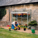 Serre adossée 1,33m² alu et verre horticole Altan Halls