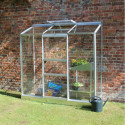 Serre adossée 1,33m² alu et verre horticole Altan Halls