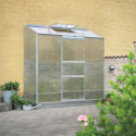 Serre adossée 1,33m² alu et polycarbonate 6mm Altan Halls