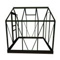 Serre de jardin 3,8 m² verte en polycarbonate Popular Halls