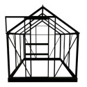 Serre de jardin 3,8 m² verte en polycarbonate Popular Halls