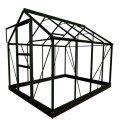 Serre de jardin 5m² verte en verre horticole Popular - Halls