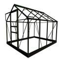 Serre de jardin 5m² verte en polycarbonate 4mm Popular Halls