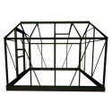 Serre de jardin 5m² verte en polycarbonate 4mm Popular Halls