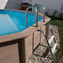 Piscine béton décagonale haute NATURALIS 2 - 6,35x4,72x1,40m