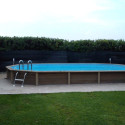 Piscine béton décagonale haute NATURALIS 3 - 7,87x4,72x1,40m