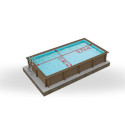 Piscine béton rectangulaire NATURALIS 2 - 6,06x3,24x1,28m