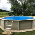 Piscine béton décagonale haute - diam.4,93x1,40m - NATURALIS 1