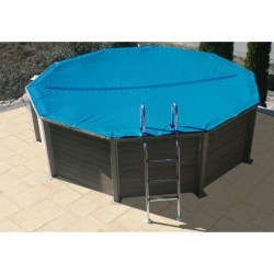 Bâche hiver pour piscine béton Naturalis 1 décagonale