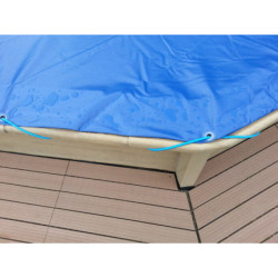 Bâche hiver pour piscine béton Naturalis 3 décagonale