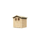 Abri de jardin Tobin 3 de 3,31m² panneaux bois 14mm - Karibu