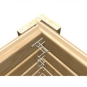 Abri de jardin Tobin 3 de 3,31m² panneaux bois 14mm - Karibu