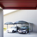 Carport 2 voitures en aluminium et polycarbonate 6mm ANTI-UV