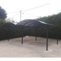 Carport 2 voitures en aluminium et polycarbonate 6mm ANTI-UV