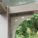 Carport 2 voitures en aluminium et polycarbonate 6mm ANTI-UV