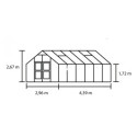 Serre de jardin 13m² aluminium et polycarbonate 10mm Premium – Juliana