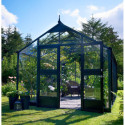 Serre de jardin 13m² aluminium et verre trempé Premium - Juliana