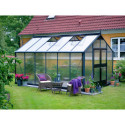 Serre de jardin 10,9 m² aluminium en polycarbonate 10mm Premium – Juliana