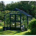 Serre de jardin 10,9m² aluminium et verre trempé Premium – Juliana