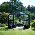 Serre de jardin 10,9m² aluminium et verre trempé Premium – Juliana