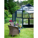 Serre de jardin 8,8m² aluminium et polycarbonate 10mm Premium Juliana