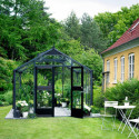 Serre de jardin 8,8m² aluminium et verre trempé Premium - Juliana