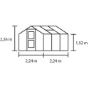 Serre de jardin 5m² en polycarbonate 6mm Compact Nye - Juliana