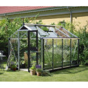 Serre Compact Nye 5m² anthracite en polycarbonate 6mm Juliana