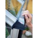 Serre Compact Nye 5m² anthracite en polycarbonate 6mm Juliana