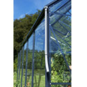 Serre Compact Nye 5m² anthracite en polycarbonate 6mm Juliana
